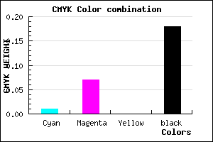 #CDC2D0 color CMYK mixer