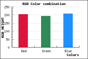 rgb background color #CDC2D0 mixer