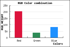 rgb background color #CD2752 mixer
