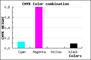 #CD2FE9 color CMYK mixer