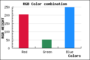 rgb background color #CD34F8 mixer