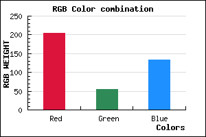 rgb background color #CD3685 mixer