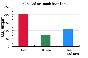 rgb background color #CD486D mixer