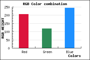 rgb background color #CE77F5 mixer