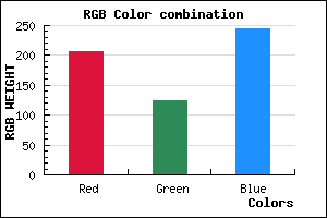 rgb background color #CE7DF5 mixer