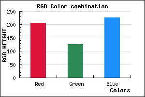 rgb background color #CE7EE2 mixer