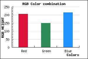 rgb background color #CE95D7 mixer