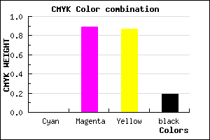 #CE161B color CMYK mixer