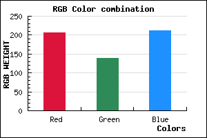 rgb background color #CF8BD3 mixer