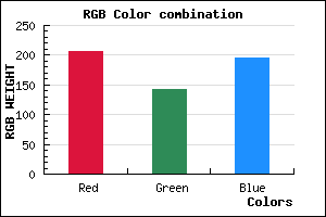 rgb background color #CF8FC4 mixer