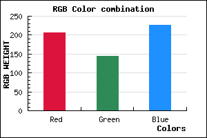 rgb background color #CF91E3 mixer