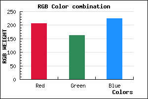 rgb background color #CFA3E1 mixer
