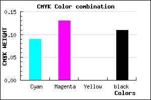 #CFC6E4 color CMYK mixer