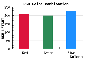 rgb background color #CFC6E4 mixer
