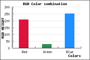 rgb background color #CF1CFC mixer