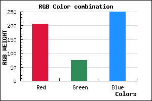rgb background color #CF4BFA mixer