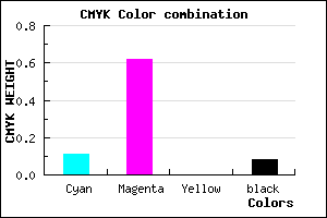 #D058EA color CMYK mixer