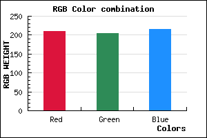 rgb background color #D1CDD7 mixer