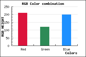 rgb background color #D278C6 mixer
