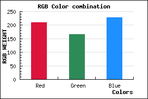 rgb background color #D2A6E4 mixer