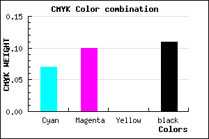 #D2CDE3 color CMYK mixer