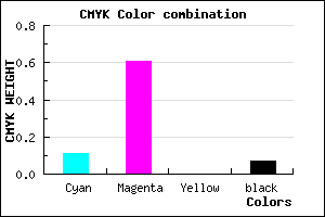 #D25DED color CMYK mixer