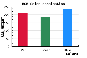 rgb background color #D3BBEB mixer
