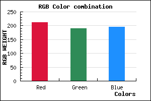 rgb background color #D3BDC4 mixer