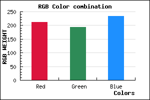 rgb background color #D3C2EA mixer