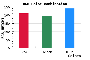 rgb background color #D3C4F0 mixer