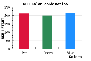 rgb background color #D3C6D8 mixer