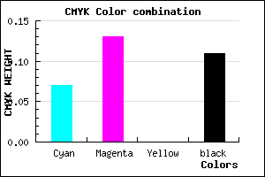 #D3C6E4 color CMYK mixer