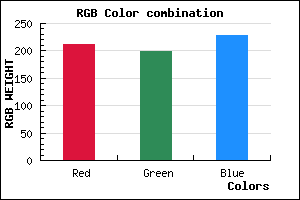 rgb background color #D3C6E4 mixer