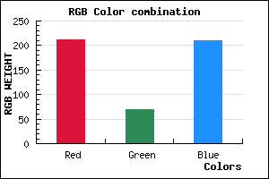 rgb background color #D345D2 mixer