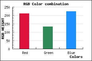 rgb background color #D485E1 mixer