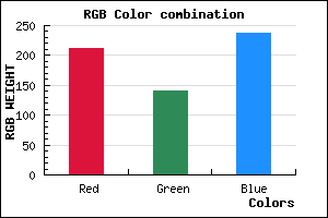 rgb background color #D48CEE mixer