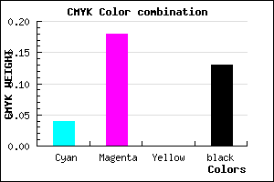 #D4B5DD color CMYK mixer
