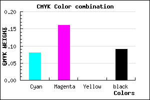 #D4C3E7 color CMYK mixer