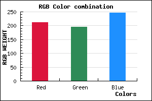rgb background color #D4C4F6 mixer