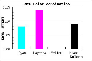#D4C6E7 color CMYK mixer