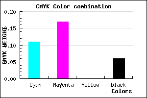#D4C6EF color CMYK mixer