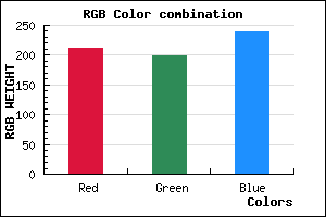 rgb background color #D4C6EF mixer