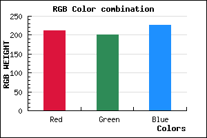 rgb background color #D4C8E2 mixer