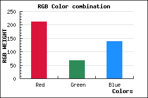 rgb background color #D4448B mixer