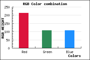 rgb background color #D56C6C mixer