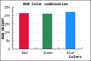 rgb background color #D5D2DC mixer
