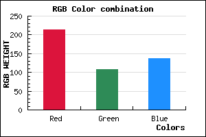 rgb background color #D66C89 mixer