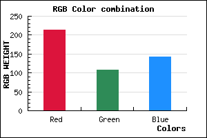 rgb background color #D66C8E mixer