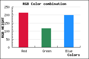 rgb background color #D674C7 mixer