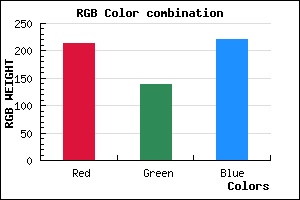 rgb background color #D68ADC mixer